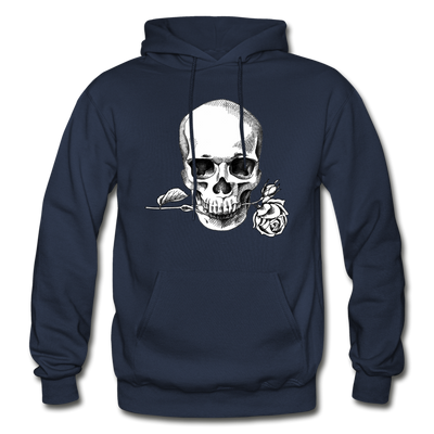 Skull Rose Hoodie - navy