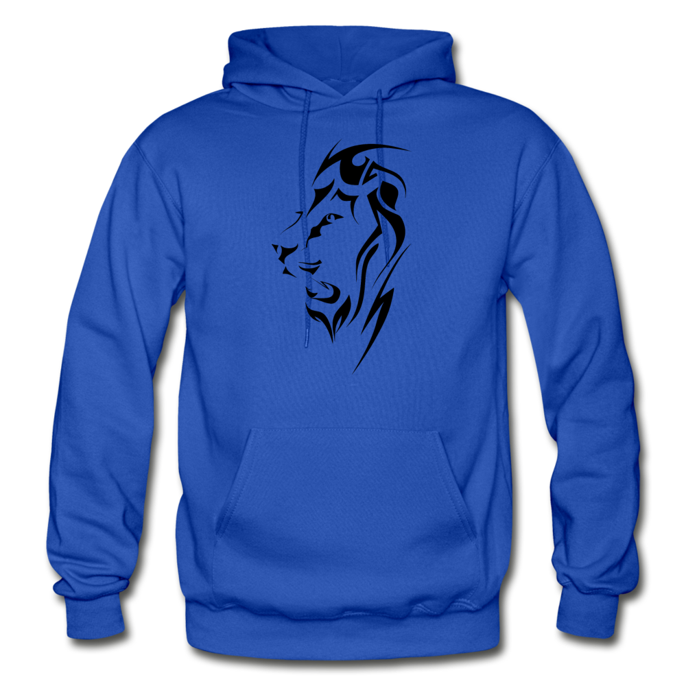 Tribal Maori Lion Hoodie - royal blue