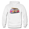 Colorful Hippie Bus Hoodie - white