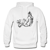 Tribal Maori Cat Woman Hoodie - white