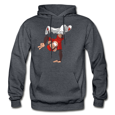 Hand Stand Monkey Hoodie - charcoal gray