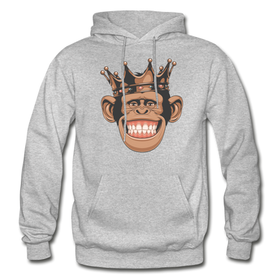 Monkey Crown Hoodie - heather gray