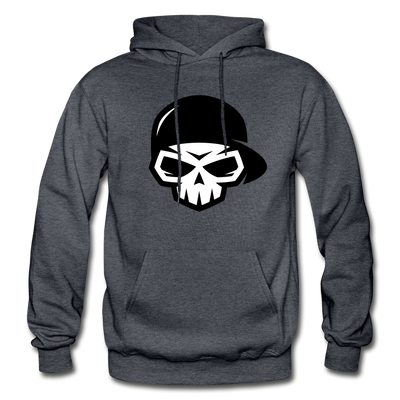 Skull Cap Hoodie - charcoal gray