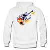 Abstract Guitar Hoodie - white