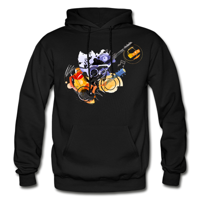 Abstract Guitar Hoodie - black