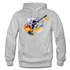 Abstract Guitar Hoodie - heather gray