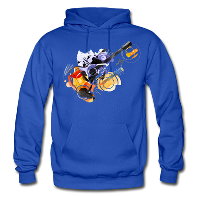 Abstract Guitar Hoodie - royal blue