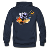 Abstract Guitar Hoodie - navy