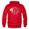 Abstract Lion Hoodie - red