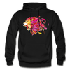 Abstract Lion Hoodie - black