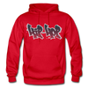 Hip Hop Graffiti Hoodie - red