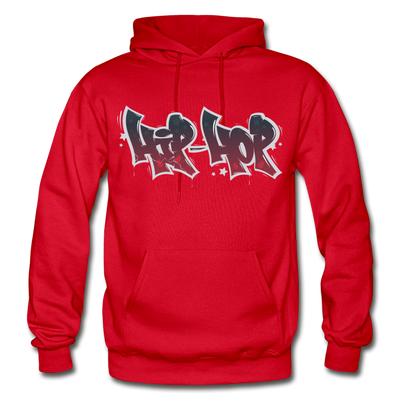 Hip Hop Graffiti Hoodie - red