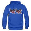 Hip Hop Graffiti Hoodie - royal blue