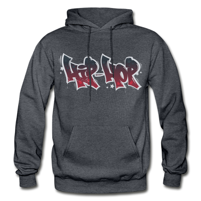 Hip Hop Graffiti Hoodie - charcoal gray