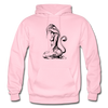 Tribal Maori Cat Woman Hoodie - light pink