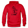 Tribal Maori Cat Woman Hoodie - red