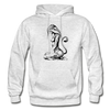 Tribal Maori Cat Woman Hoodie - light heather gray