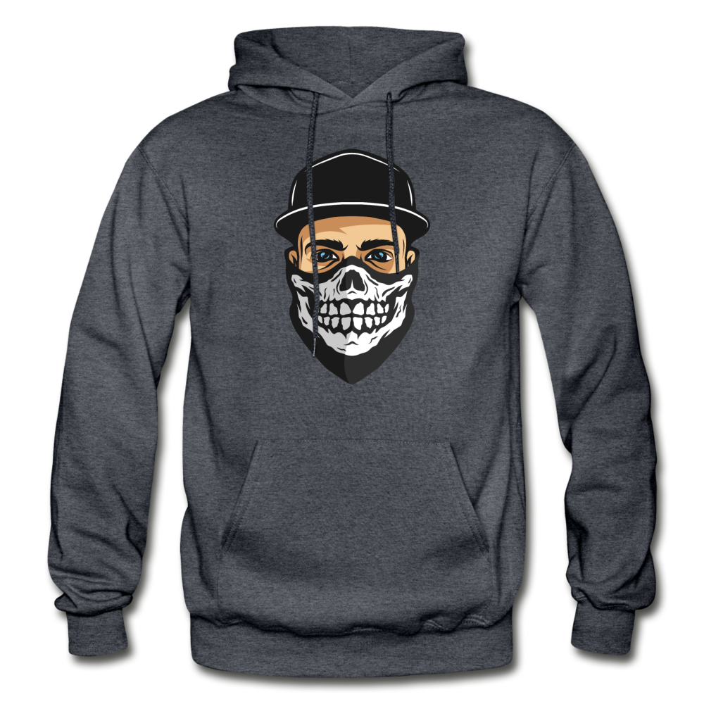Skull Mask Hoodie - charcoal gray