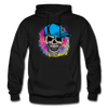 Colorful Skull Hoodie - black