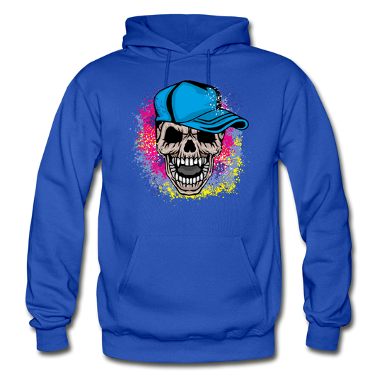 Colorful Skull Hoodie - royal blue