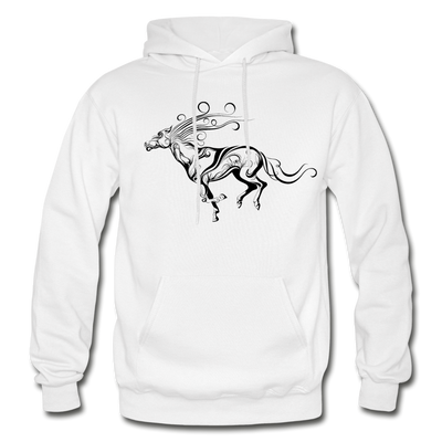 Tribal Maori Horse Hoodie - white