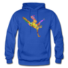 Colorful Abstract B-Boy Dancer Hoodie - royal blue