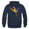 Colorful Abstract B-Boy Dancer Hoodie - navy