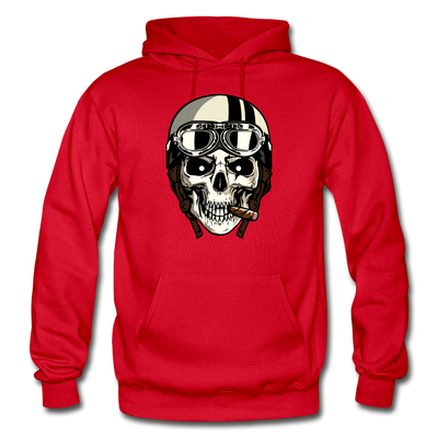 Skull Racer Hoodie - red