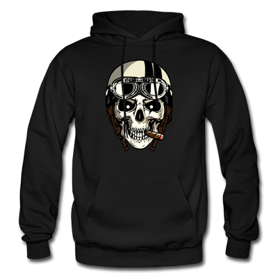 Skull Racer Hoodie - black