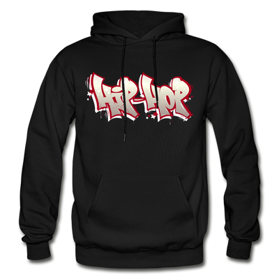 Hip Hop Graffiti Hoodie - black