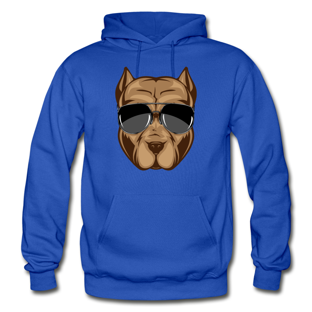 Cool Dog Sunglasses Hoodie - royal blue