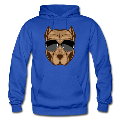 Cool Dog Sunglasses Hoodie - royal blue