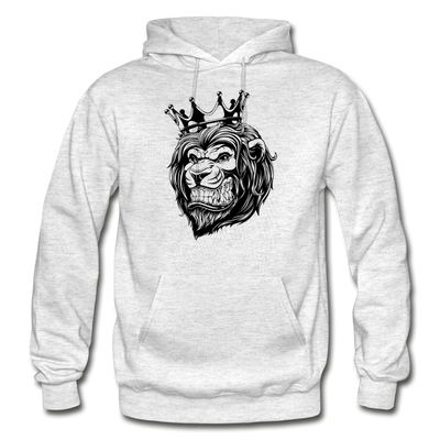 Lion Crown Hoodie - light heather gray