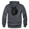 Lion Crown Hoodie - charcoal gray