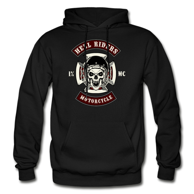 Hell Riders Motorcycle Hoodie - black