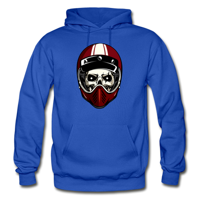 Racer Helmet Skull Hoodie - royal blue