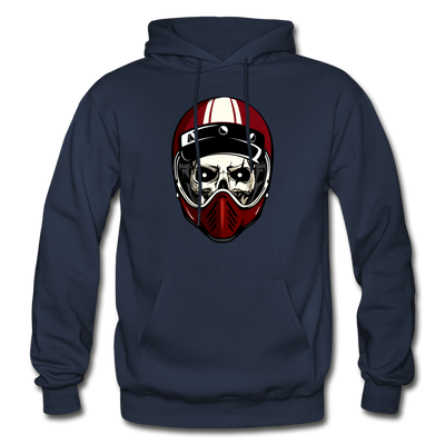 Racer Helmet Skull Hoodie - navy