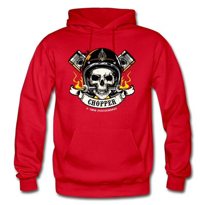 Chopper Skull Hoodie - red
