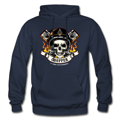 Chopper Skull Hoodie - navy