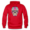 Colorful Sugar Skull Hoodie - red