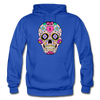 Colorful Sugar Skull Hoodie - royal blue