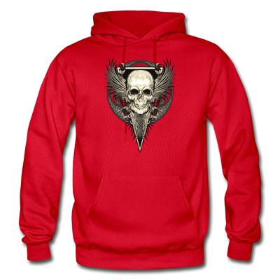 Skull Wings Hoodie - red