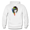 Colorful Girl Hair Hoodie - white