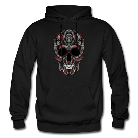 Dark Sugar Skull Hoodie - black
