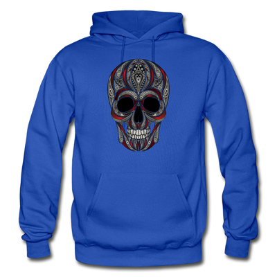 Dark Sugar Skull Hoodie - royal blue