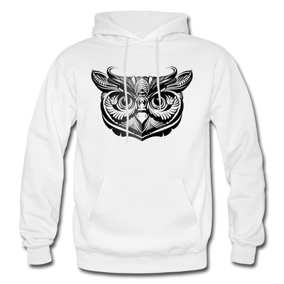 Tribal Maori Owl Hoodie - white