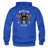 Outlay Racing Skull Hoodie - royal blue