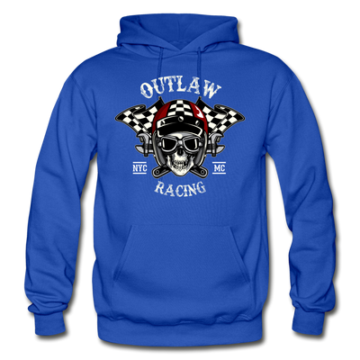 Outlay Racing Skull Hoodie - royal blue