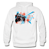 Abstract Boombox Hoodie - white