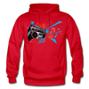 Abstract Boombox Hoodie - red